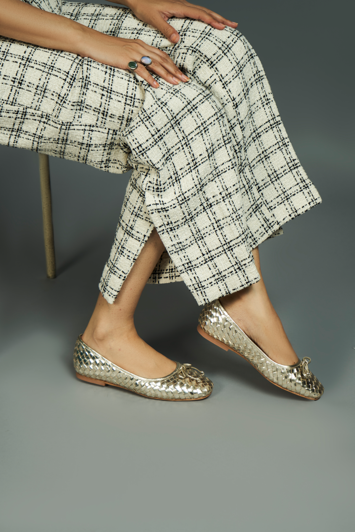 Bree Ballerinas Light Gold - Main Image